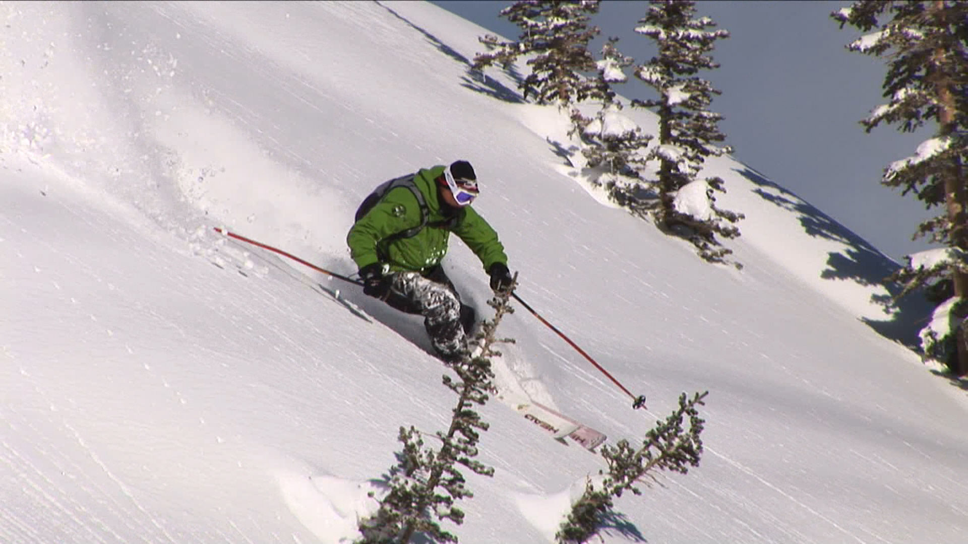 skiing powder photos